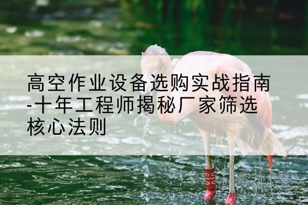 盐亭剪叉式升降机厂家-高空作业设备选购实战指南-十年工程师揭秘厂家筛选核心法则