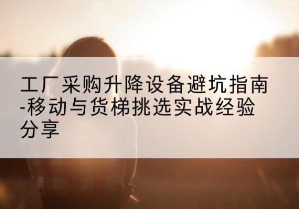 盐亭移动式升降机怎么选-工厂采购升降设备避坑指南-移动与货梯挑选实战经验分享