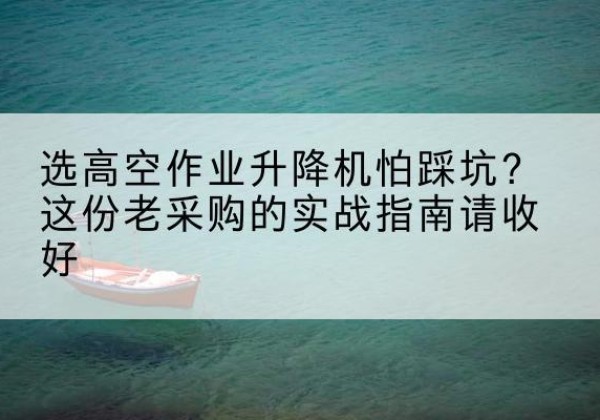 盐亭高空作业升降机厂家推荐-选高空作业升降机怕踩坑？这份老采购的实战指南请收好